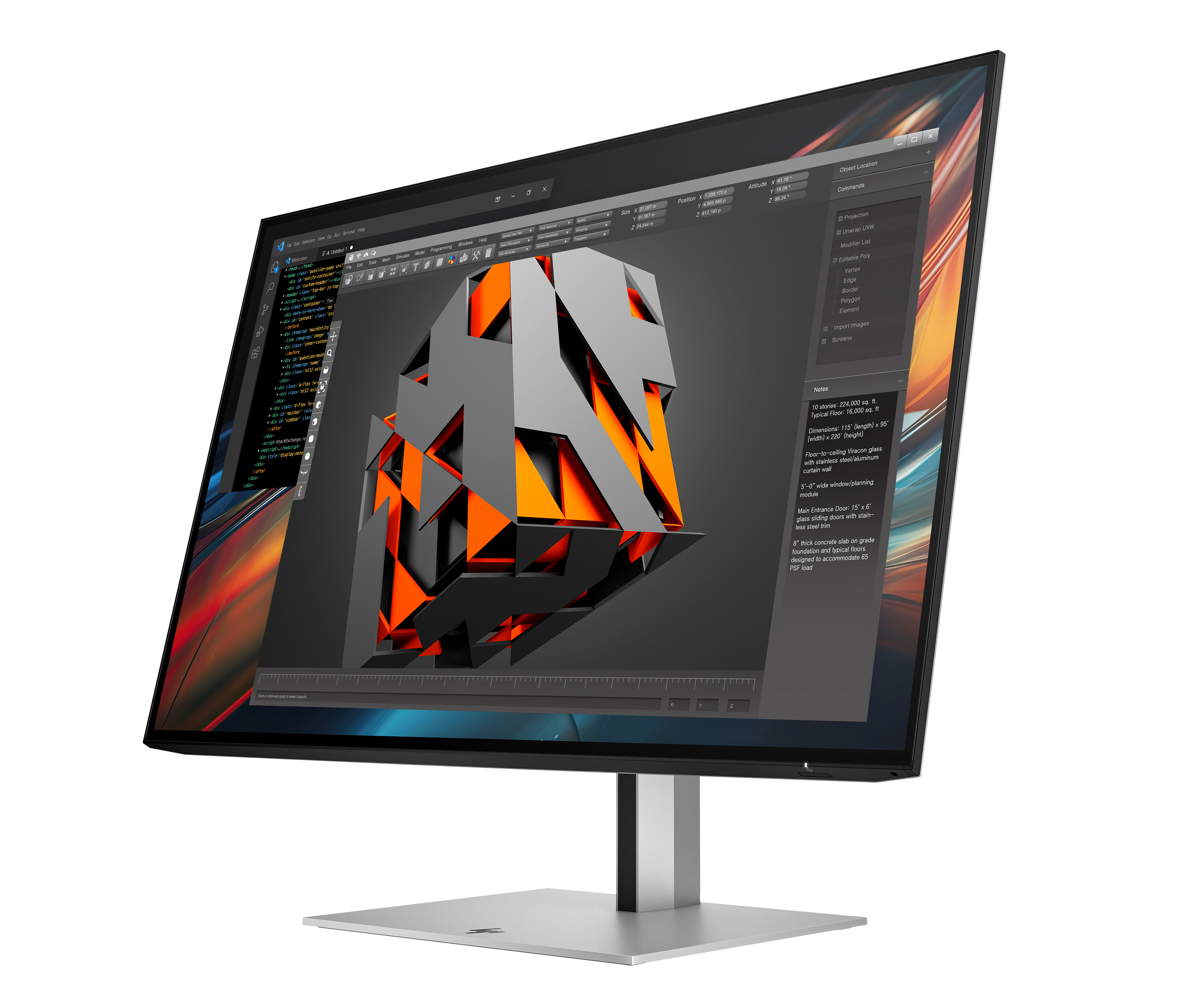 HP 7 Pro 724pu WUXGA Monitor
