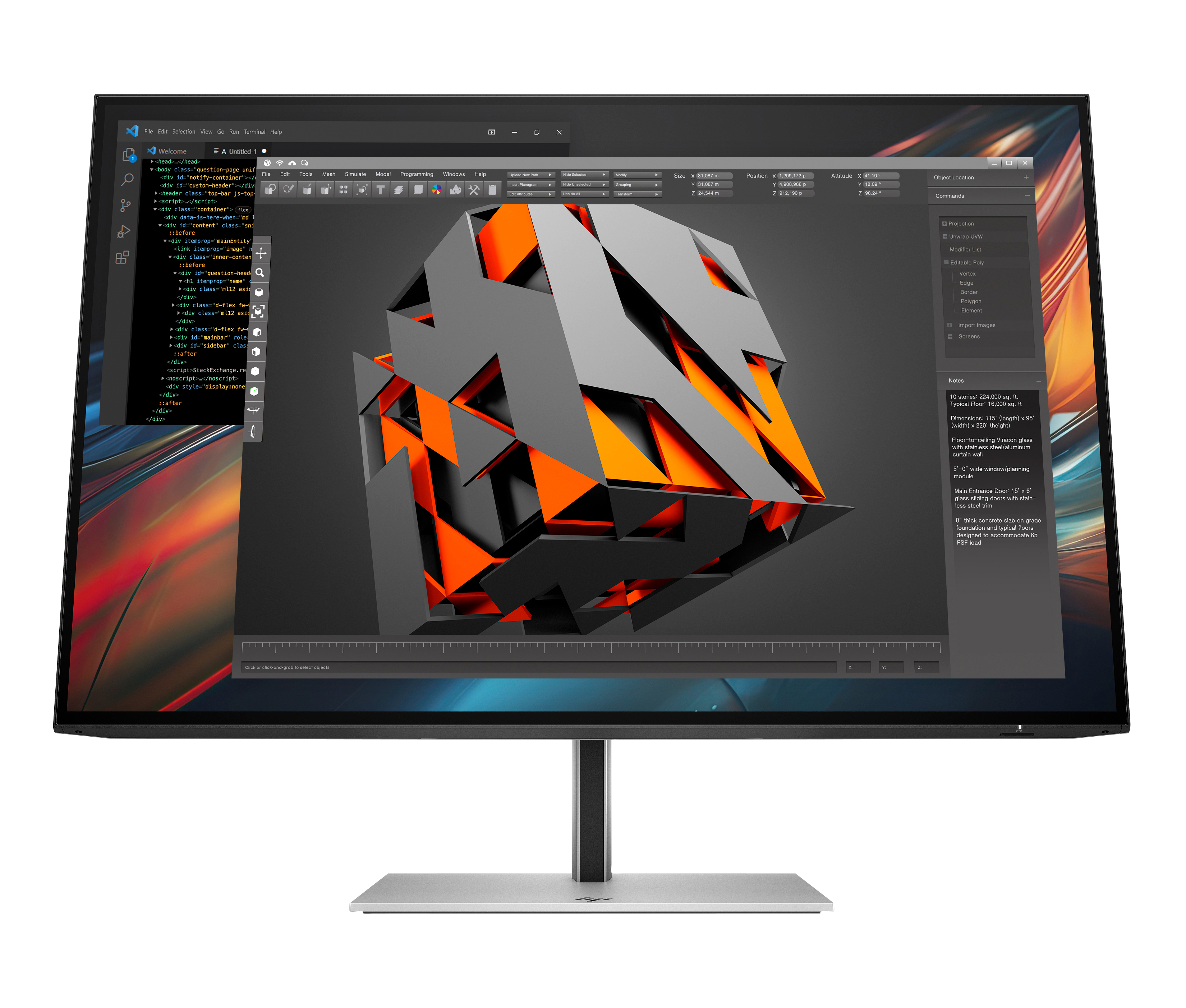 HP 7 Pro 724pu WUXGA Monitor