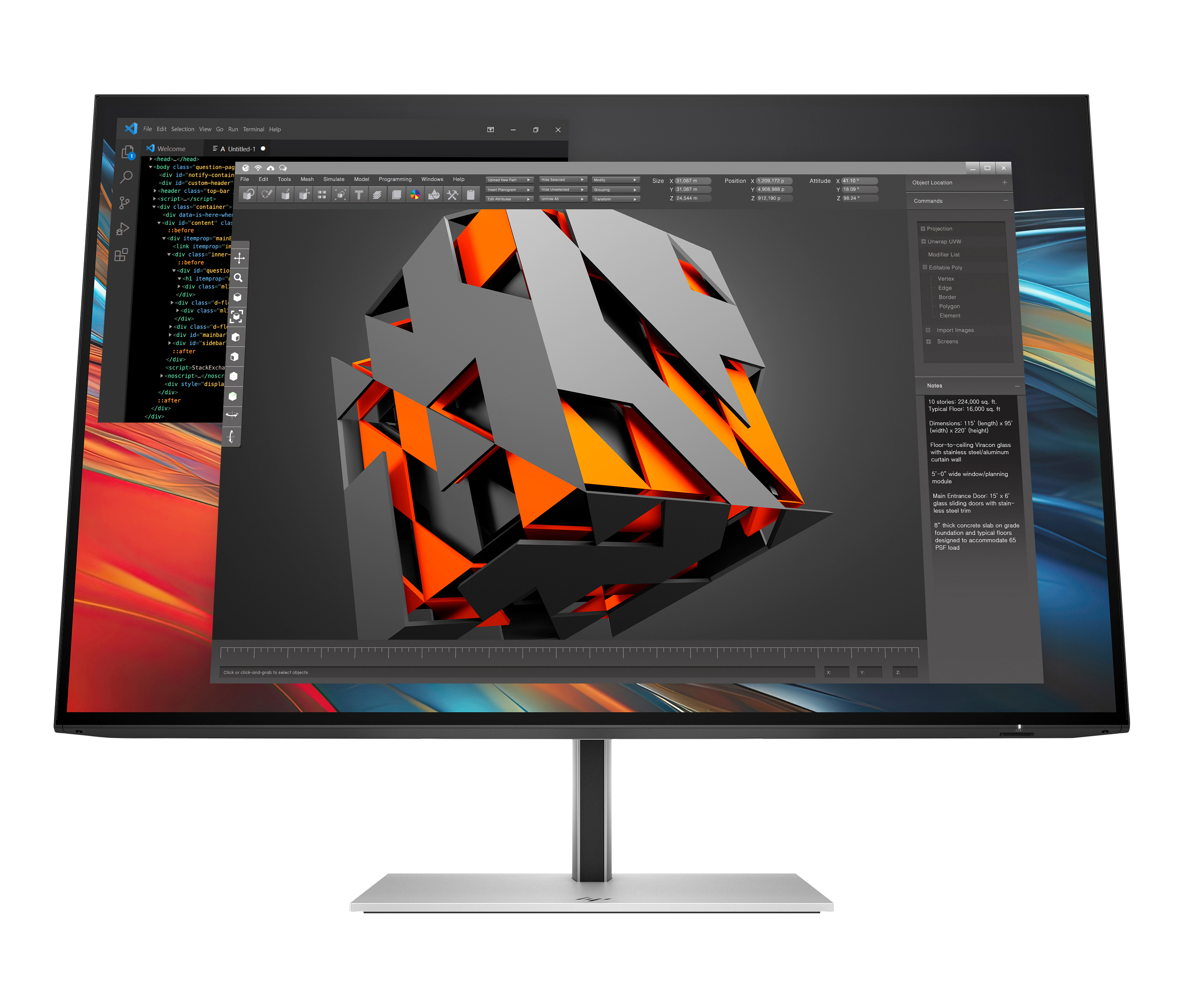 HP 7 Pro 724pn WUXGA Monitor